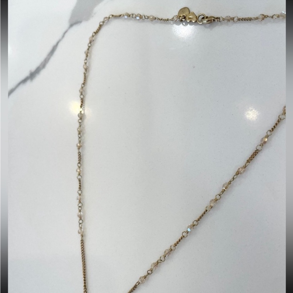 Chan Luu Golden Shadow Swarovski Crystal Layering Necklace - Picture 5 of 5